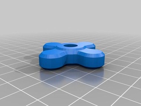 mon personnalisés parametrichand bouton de luis pièces 3d print model - Mito3D
