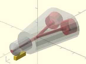 parametrico a filamento-splitter 3d la stampante parti doppia estrusione multicolor 3d print model - Mito3D