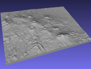monte kirishima di apprendimento 3d slash la geografia geosedy giappone una mappa sollevato soccorso sollievo topografico topografia vulcanismo vulcano 3d print model - Mito3D