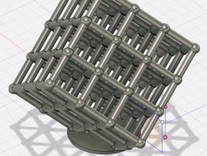 lattice cube 3x3x3 3d printing tests torture test 3d print model - Mito3D