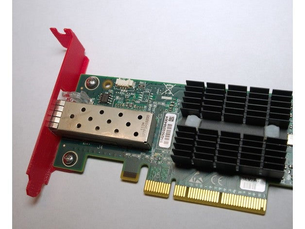 mellanox connectx-2 support profil bas ordinateur slot d'extension carte réseau nic pci 3D print model - Mito3D