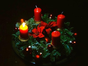 candleholder 399mm diameter cup christmas wreath decoration ml 3d print model - Mito3D