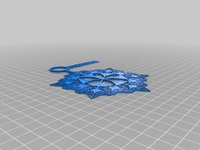 mailable floco de neve 3 decoração personalizado 3d print model - Mito3D