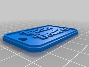 leonor beatriz 2 chaveiros personalizado 3d print model - Mito3D