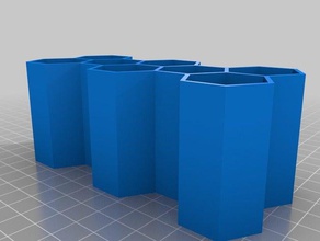 honeycomb containers customized 3d print model - Mito3D