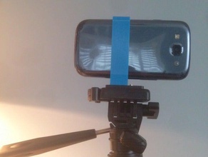 samsung galaxy s3 montaje en trípode de la cámara teléfono soporte adaptador 3d print model - Mito3D