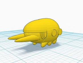 grubbin pokemon 3d stampa 3d print model - Mito3D