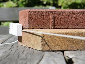 brick laying string level assist diy align alignment tool block wall concrete 3d print model - Mito3D