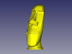 große tiki moai-statue Skulpturen Osterinsel 3d print model - Mito3D