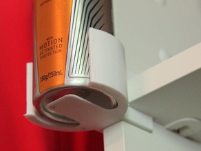 deodorant shelf clip organization bedroom can deoderant organisation pushfit push fit 3d print model - Mito3D