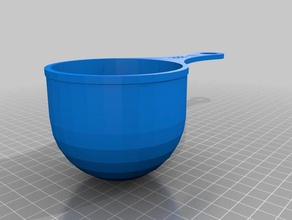 my customized measuring spoonscoop one two ended kitchen dining 3d print model - Mito3D