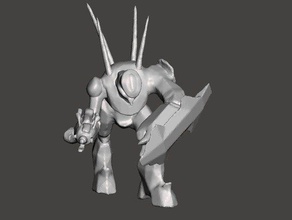 halo cacciatore creature 3d print model - Mito3D