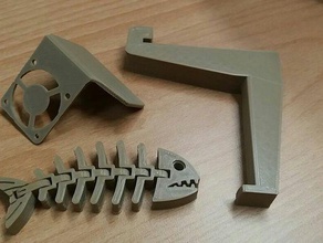 filament mount fan cover tinyboy 2 3d printer parts fabrikator mini 3d print model - Mito3D