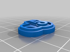 5 de porte-clés personnalisé 3d print model - Mito3D