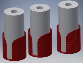 rollenhalter mk ii, soporte de rollo cocina ii comedor los utensilios kchenrolle papel papier 3d print model - Mito3D