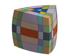 5x5x5 pentaedro i puzzle rubiks cube twisty 3d print model - Mito3D