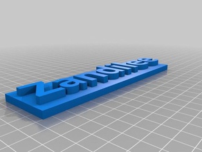 zandilee des signes les logos personnalisé 3d print model - Mito3D