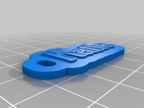 katie tag Schlüsselanhänger angepasst 3d print model - Mito3D