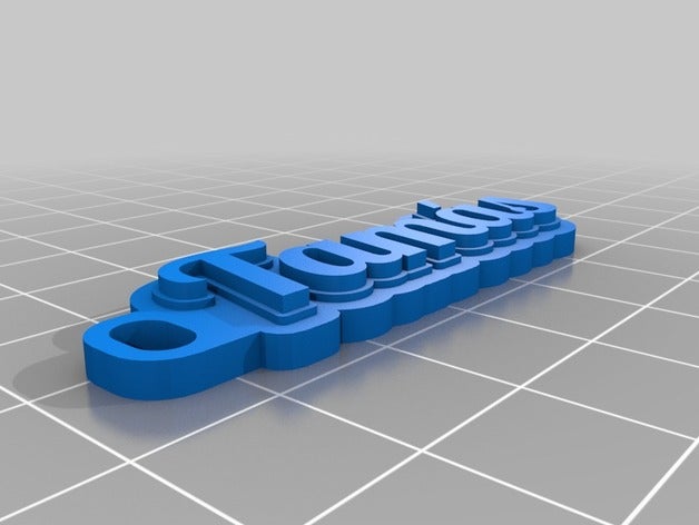 tam&aacutes kulcstart&oacute Anahtarlık özelleştirilmiş 3D print model - Mito3D