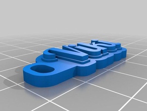 viki kulcstart&oacute keychains customized 3d print model - Mito3D