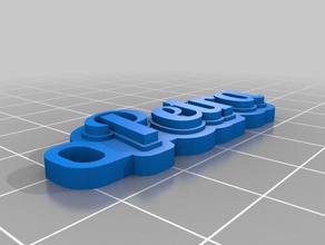 petra kulcstart&oacute i portachiavi personalizzato 3d print model - Mito3D
