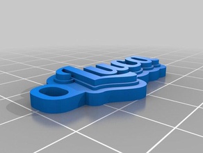 luca kulcstart&oacute i portachiavi personalizzato 3d print model - Mito3D