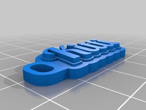 kitti kulcstart&oacute Schlüsselanhänger angepasst 3d print model - Mito3D