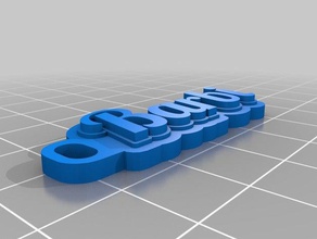 barbi kulcstart&oacute llaveros personalizado 3d print model - Mito3D