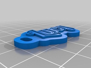 lucy-tag Schlüsselanhänger angepasst 3d print model - Mito3D
