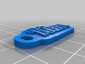 kim-tag Schlüsselanhänger angepasst 3d print model - Mito3D