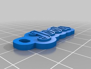 jools tag Schlüsselanhänger angepasst 3d print model - Mito3D