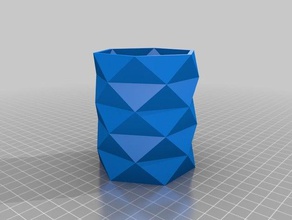 paramétrique tordu vase inalta art personnalisé 3d print model - Mito3D