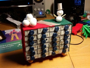 matchbox christmas calendar buttons 3d printing 3d print model - Mito3D