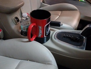 coffee cup holder offset adapter giant automotive car mug 3d print model - Mito3D
