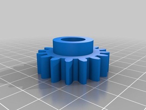 16 tooth involute gear parts customized 3d print model - Mito3D