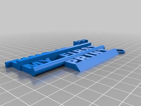 İlk Baskı benim Anahtarlık rozet ilk işim 3d print model - Mito3D