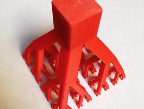 split square Baum math Kunst binären fraktal Skulptur standard 3d print model - Mito3D