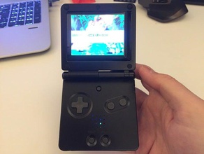 gameboy advance spi raspberry pi inside video games console handheld zero rasperry rpi 3d print model - Mito3D