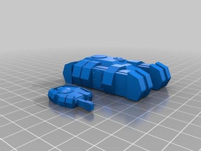 15 mm bilimkurgu uzaylı yerçekimi-apc raylı silah oyuncaklar oyunlar gruntz laserburn stargrunt wargames 3d print model - Mito3D