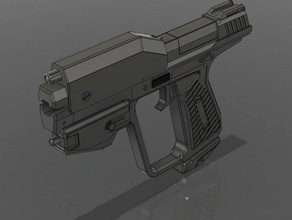 halo m6g sahne ateşli silah tam boyut 3 odst 4 reach lifesize tabanca sahte gerçekçi video oyunu oyunları xbox bir 3d print model - Mito3D