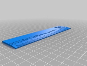 jbk 15mm reverse ruler office customized 3d print model - Mito3D