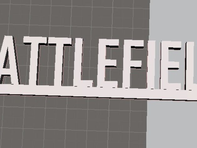 battlefield logo art 3D print model - Mito3D