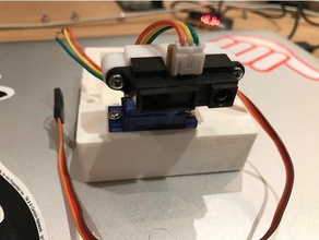 sharp gama de infrarrojos sensor montaje la robótica 3d print model - Mito3D