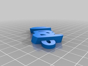 my customized iamburnys v2text paola keyring keyfob keychains 3d print model - Mito3D