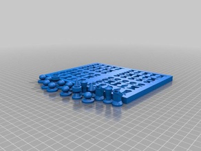 mini-Schach-Feld Tisch-Spiel Spielzeug 3d print model - Mito3D
