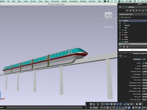 disneyland monorail-mark Fahrzeuge 3d print model - Mito3D