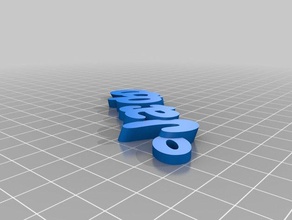 letras jacobo de l'organisation personnalisé 3d print model - Mito3D