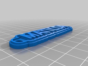 matilda Schlüsselanhänger angepasst 3d print model - Mito3D