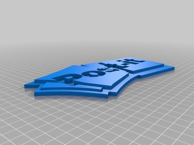 post-it logo 3d printing 3D print model - Mito3D