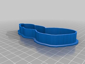 a minha imagem personalizada com base cortador de biscoito ruths boneco neve cozinha jantar 3d print model - Mito3D